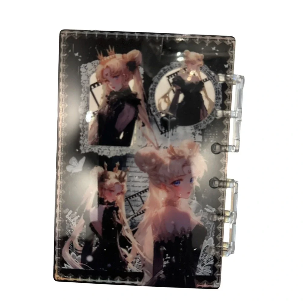 Sailor Moon A7 Shaker Notebook Gothic 6 Ring Binder Journal